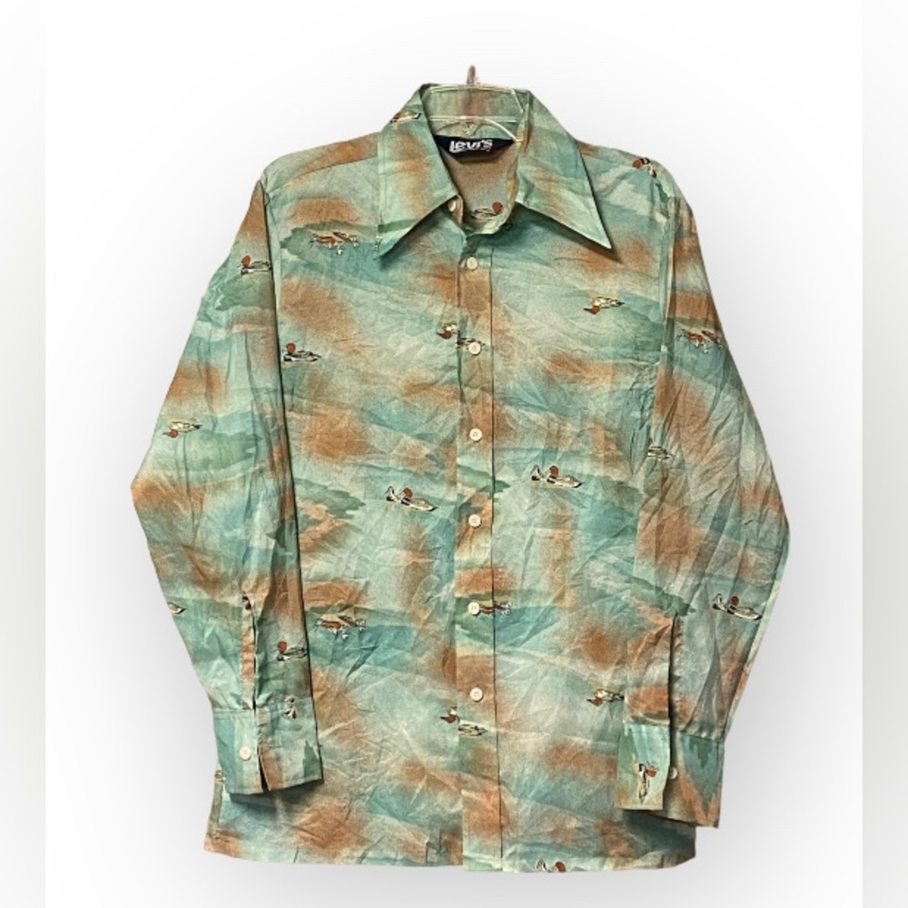 NWT LEVIS Vintage 1970s Clothing Western Casual Button shirt Rare